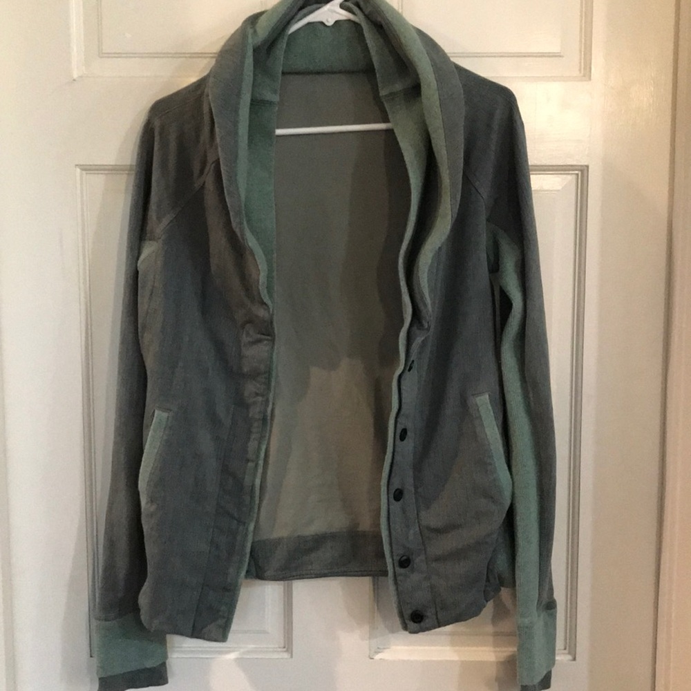 Green Woman’s Lululemon Button Down Jacket